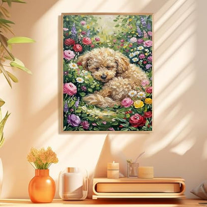 Dog Paint by Numbers Kit for Adults, Adult Paint by Number Kits 16x20 Inch - Image 6