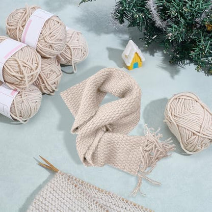 WEBEEDY Scarf Knitting Kit Complete Knitting Starter Kit for Adults, Learn to Knit Scarf Set with Yarn, Knit Needles, Detailed Video Tutorial for Beginners Craft Set Supplies - Image 5