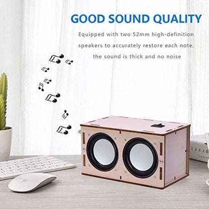 DIY Bluetooth Speaker Kit Wood Case, Teens & Adults STEM Electronic Project - Image 3