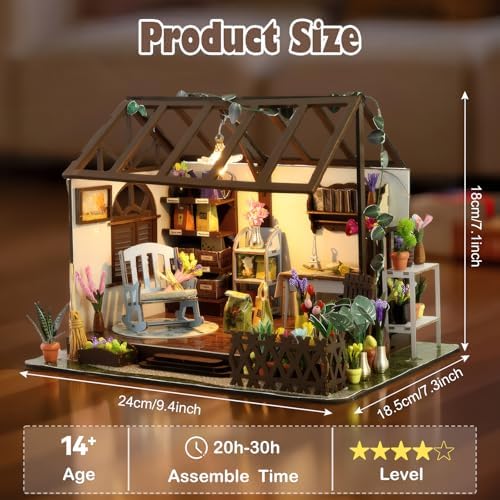 DIY Miniature House Kit, Mini House Building kit for Adults, Garden - Image 2