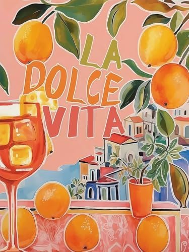 5DDIYART Abstract Landscape Oranges Paint by Numbers for Adults Beginner, Paint by Number Kits on Canvas, Easy Acrylic Oil Painting Home Wall Decor 12x16inch by Unknown