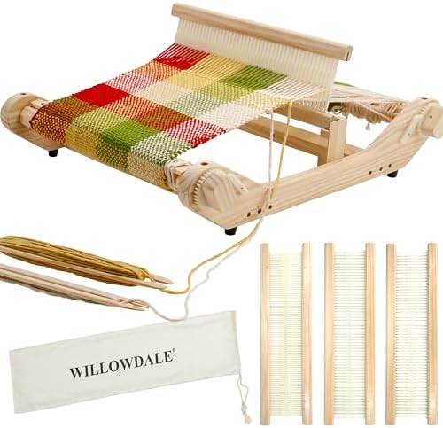 WILLOWDALE 16 Inches Rigid Heddle Loom,Loom Kit with Shed Stick for Adults by WILLOWDALE