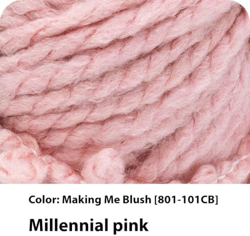 Lion Brand Yarn InstaKnit Beginner Yarn for Knitting, Making Me Blush, 1 Pack - Image 2