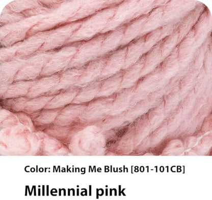 Lion Brand Yarn InstaKnit Beginner Yarn for Knitting, Making Me Blush, 1 Pack - Image 2