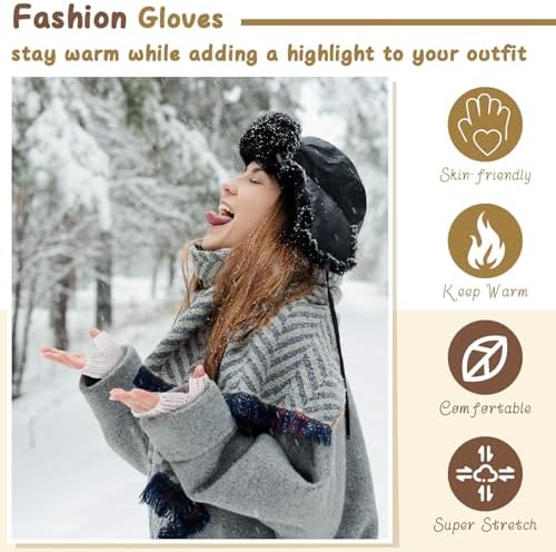 GliCraft Knitting Kit for Beginners Learn to Knit Kit for Adults Gloves Starter Bundle with Step-by-Step Instructions Includes Wool Yarn, Needles & Accessories(Grey) - Image 6