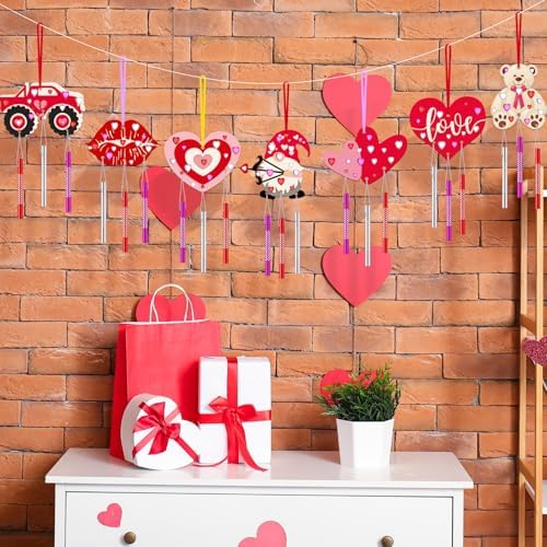 JellyArch Valentine 30 Pack DIY Wind Chime Kit Art and Crafts - Image 6