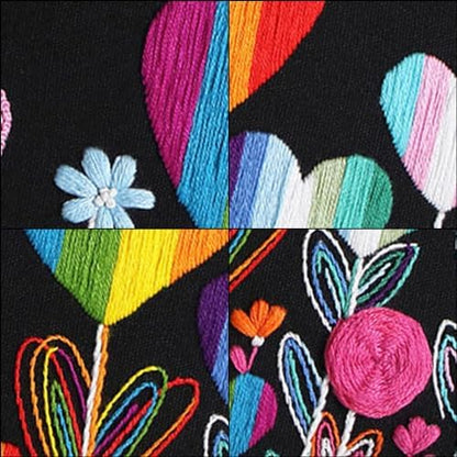 Louise Maelys LGBT Love Embroidery Kit for Beginners, Flower Pattern - Image 4