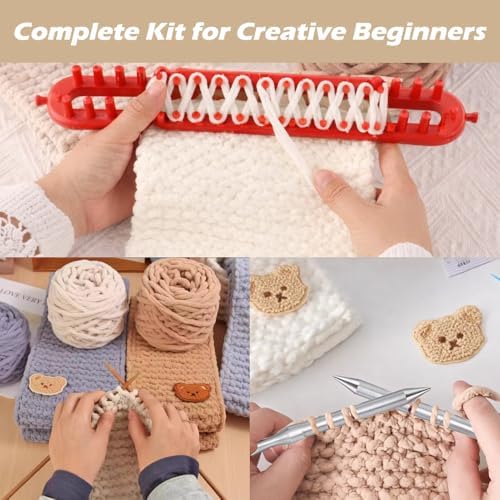 Novelchet Knitting Loom Kit for Beginners with Step by Step Video Tutorial - Image 5