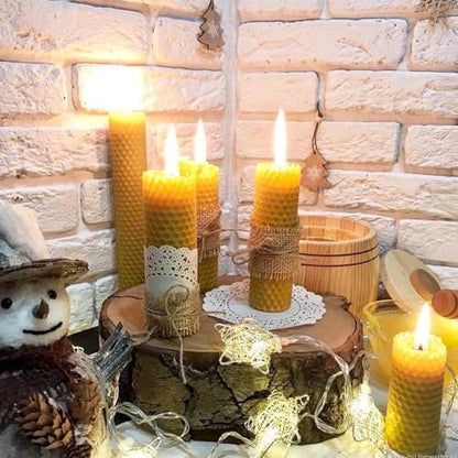 Oungy 24pcs Beeswax Sheets 8x8 Inch Include Cotton Wick - Image 6
