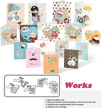 Huralona Greeting Card Making Supplies Envelope Kit Gift Anniversary Craft - Image 4