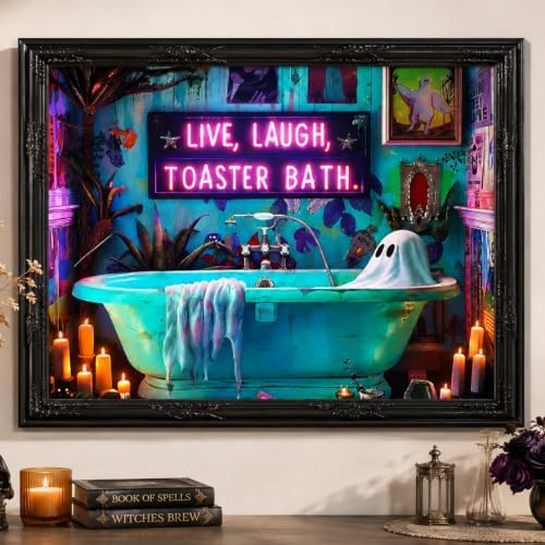 Halloween Paint by Numbers Kit for Adults,Ghost Paint by Number With Frame - Image 2