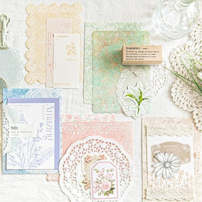 JOYCHOIC Vintage Junk Journal Supplies Kit, 4 Packs Floral Journaling and Scrapbooking for Adults, Aesthetic Scrapbook Materials, Bullet Journals for Beginner Women - Image 6