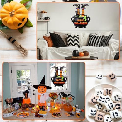 24 Pcs Halloween Coloring Wreath Crafts Color Your Own Witch Pot Crafts - Image 7
