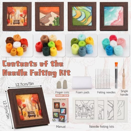 GarfxG Needle Felting Kit for Beginners, 4 Pcs Wool Needle Felt Kit - Image 2