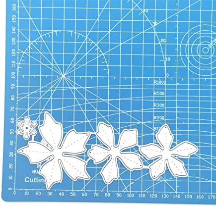 Scrapbooking Die-Cuts, Christmas Metal Cutting Dies for Card Making, Paper Craft Punch Template, Background Embossing Stencils, DIY Album Décor (Christmas Flowers-15.8x6.8cm) - Image 5