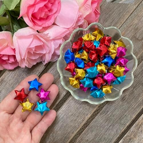 500-Strips Holographic Foil Paper Strips for Making Origami Stars, Lucky Stars, Puff Stars. Reflective Mirror Shiny Paper Strips, 0.5 x 11 inch. (Holographic Mix, 500) - Image 4