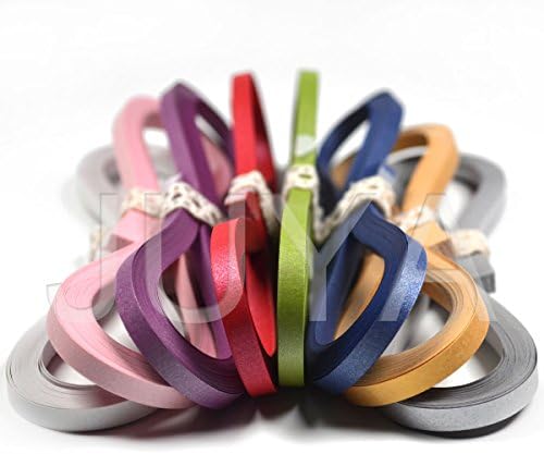 JUYA Metallic Color Quilling Strips Set 8 Colors 3mm/0.12in - Image 2