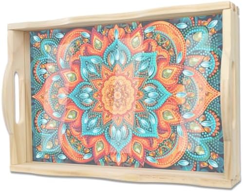 EWJRNSF Diamond Art Kits for Adults Wooden Serving Trays with Handles by EWJRNSFDiamondPainting