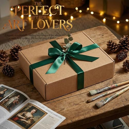 DIY Paint Your Own Ceramic Magnets Kit - 7 Pcs Famous Art Masterpiece 3D Relief - Pottery Painting Kit & Aroma Stone Craft - Creative Hobby Gift for Beginners, Teens & Family Home Decor - Image 6