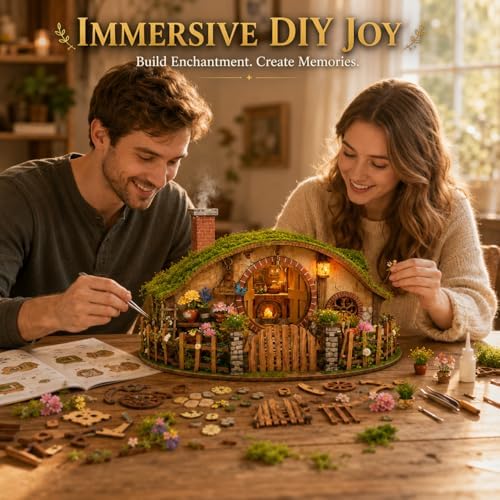 Spilay DIY Miniature House Kit for Adults, Miniature Dollhouse Kit - Image 5