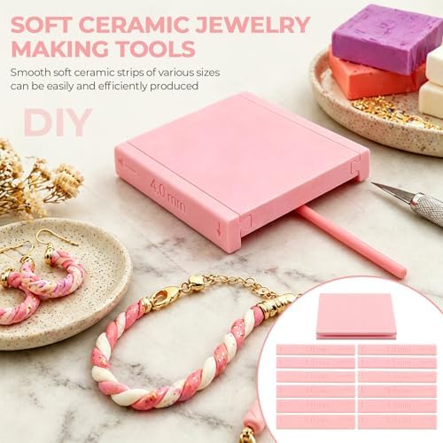 7 Pcs Clay Tube Hoop Roller Guide Set, Clay Rolling Strip Shape Maker - Image 5