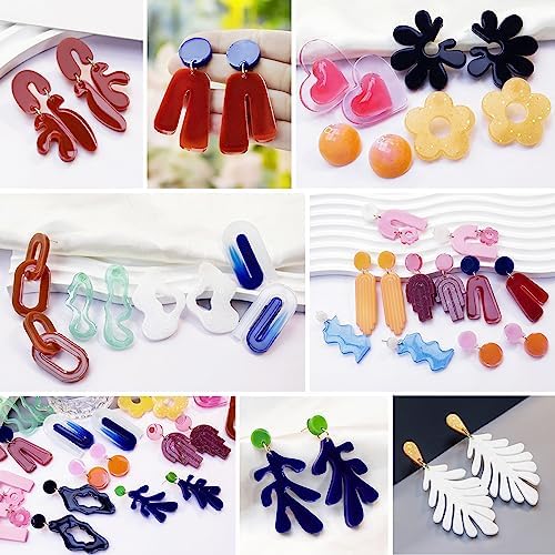 Resin Earring Molds, Set of 4 Style Silicone Earring Molds - Image 6