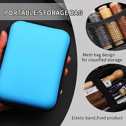 Leather Sewing Kit Leather Stitching Kit with Sewing Awl Waxed Thread - Image 2