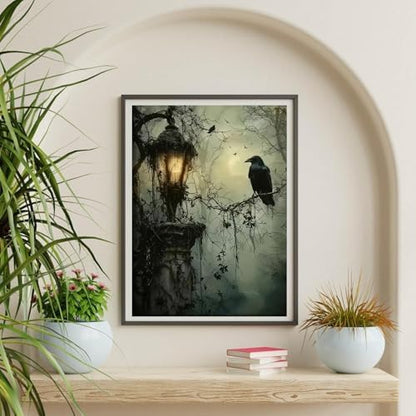 Halloween Crow Paint by Numbers Kit for Adults Canvas, Frameworkless - Image 5