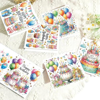 Diamond Art Greeting Cards Kit,Diamond Art Cards Special Shaped Diamond Painting Greeting Card Arts Crafts for Christmas Birthday Thanksgiving Day Holiday(B) (Style A) - Image 4