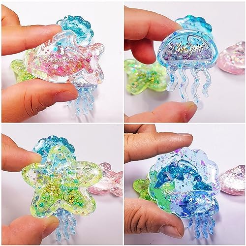 Resin Shaker Molds Set Sea Animals Keychain Charms Pack of 8 Epoxy Silicone Trays Precision Tip Applicator Bottle Kit Bundle - Image 5