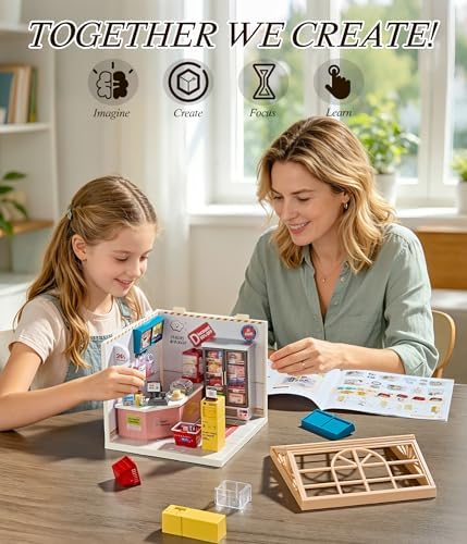 24/7 Convenience Store Miniature House Kit with Light - Image 4