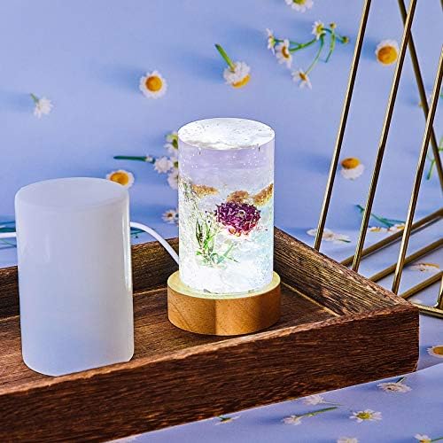 Honoson 3 Pcs Light Resin Mold Set, USB Base, 2 x 3.5 Inches, Column - Image 5