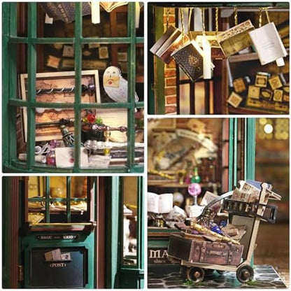 GuDoQi DIY Miniature House Kits, DIY Miniature Dollhouse Kit with Furniture, Tiny House Kits 1:24 Scale, Creative DIY Crafts for Adults Teen, Christmas Birthday Gifts, Magic Shop - Image 4