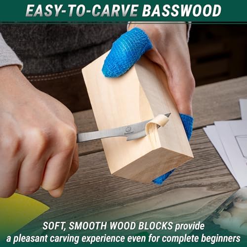 BeaverCraft Wood Carving Kit for Beginners DIY 05 - Whittling Kit with Wood Carving Knife & Basswood Blocks - Hobby Craft for Adults and Teens - Whittling Tools Set for Carvers - Image 6