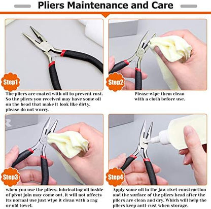 PAXCOO Jewelry Making Supplies Kit - Repair Tools with Accessories, Pliers, Findings, Beading Wires for Adults and Beginners - Image 6