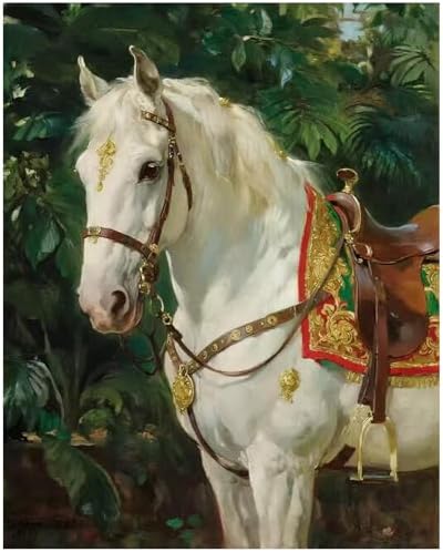 XTCIXAL Paint by Numbers Kit for Adults, Horse - 16X20 Inch by XTCIXAL