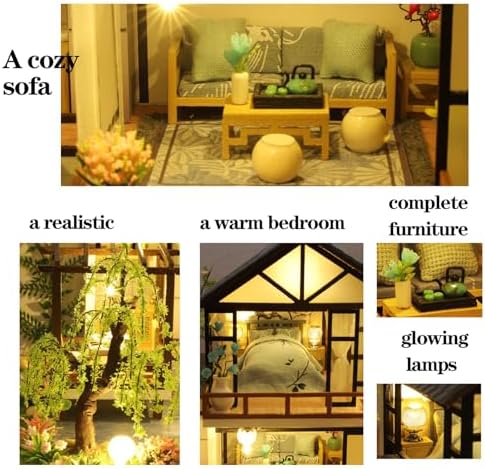 DIY Japanese Miniature House Kit, Book Nook Kit for Adults to Build - Image 4