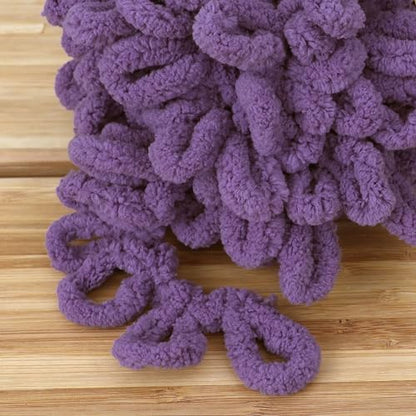 JubileeYarn Fun Finger Loops Yarn - Grape Compote - 5 Skeins - Image 3