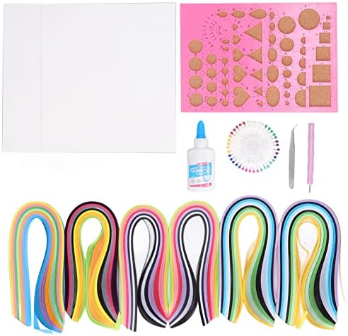 COMTERVI Paper Quilling Kits Creative Colorful DIY Crafts for Beginners Adults Kids Art Supplies by Unknown