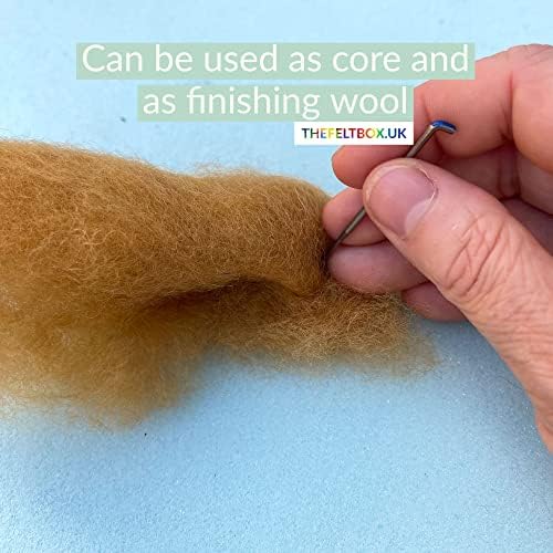 The Felt Box Needle Felting Wool Carded Batts Shade Pack 100 Grams 3.5 Oz -Brown - Image 3