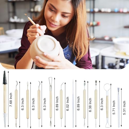 43 PCS Clay Tool,Clay Sculpting Tools Kit with Storage Bag - Image 2