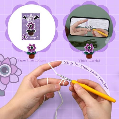 Yizzvb Crochet Kit Beginners Crochet Starter Kits Knitting Supplies - Image 3