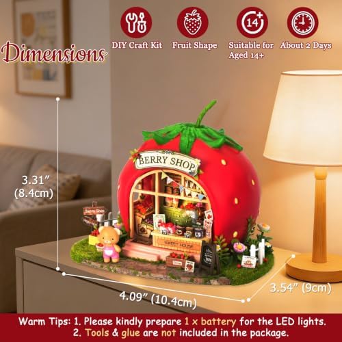 DIY Miniature House Kit with Furniture for Kids Teens Adults Aged 14+ - Image 4