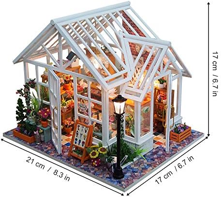 GuDoQi DIY Miniature Dollhouse Kit, Tiny House kit with Music, Miniature House Kit 1:24 Scale, Great Handmade Crafts Gift for Birthday Christmas, Beautiful Flower Shop - Image 2