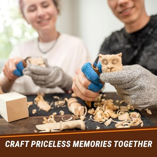 BeaverCraft Basswood Carving Blocks BW18 pcs Whittling Wood for Crafts - Soft Carving Wood - Basswood Kit 2 Different Sizes - Unfinished Wooden Blocks for Carvers - Image 2