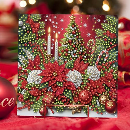 Diamond Art Greeting Cards Kit,Diamond Art Cards Special Shaped Diamond Painting Greeting Card Arts Crafts for Christmas Birthday Thanksgiving Day Holiday(B) (Style H) - Image 3