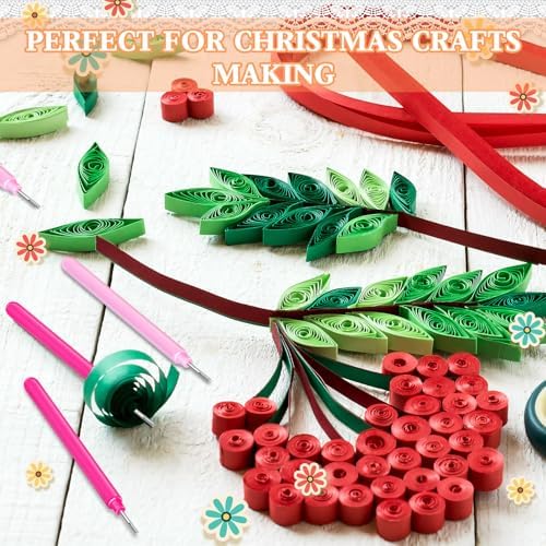 24Pcs Paper Quilling Tools Quilling Slotted Needle Tools Cricut Quilling Tool for Paper Flowers - Image 7
