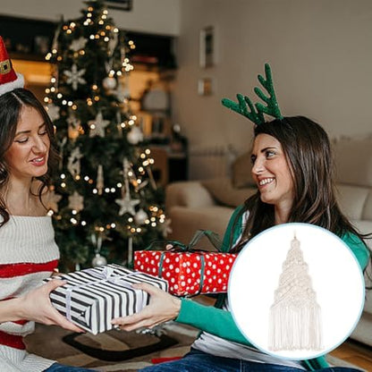 ORIGACH DIY Macrame Christmas Tree Large Wall Hanging kit Handmade Woven Macrame Wall Hanging Kit for Beginners Adults with Step by Step Video Tutorial Instruction Christmas Ornaments, 40x21inch - Image 6