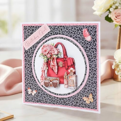 Katy Sue Rose Couture Die Cut Decoupage Card Making Kit with Embellishments. 10 Pre-Cut Sheets for 3D Card Toppers, Scrapbooking and Craft Projects - Image 3