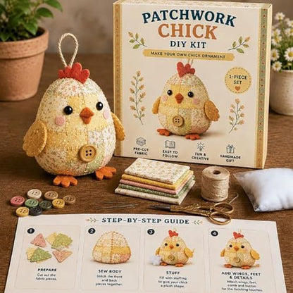 NEWFT Diys Animal Sewing Set Diys Patchwork Animal Set for Adults Beginners Precuts Floral Fabric Sewing Sets - Image 7